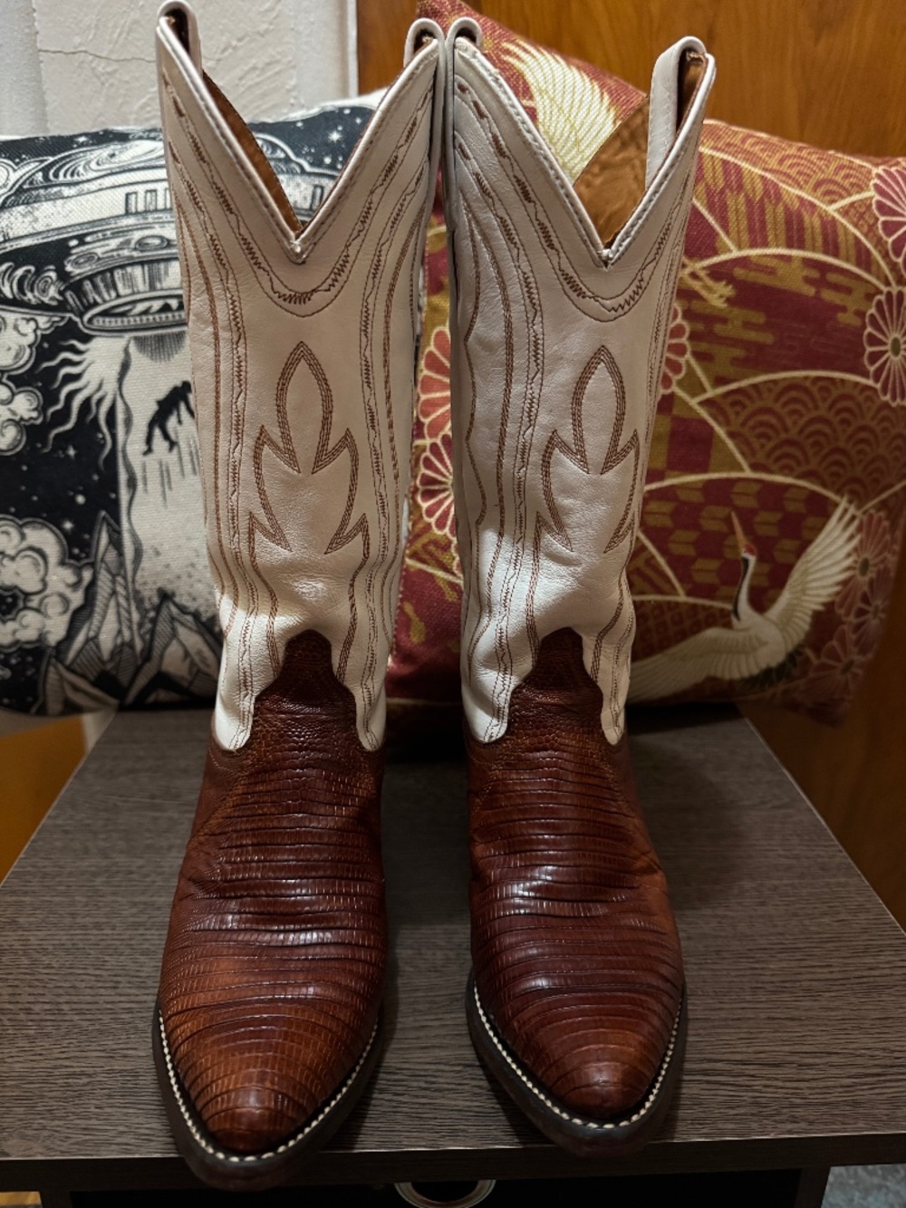 J. Chisholm 864 Exotic Lizard Western Cowboy Boot Women's 5M